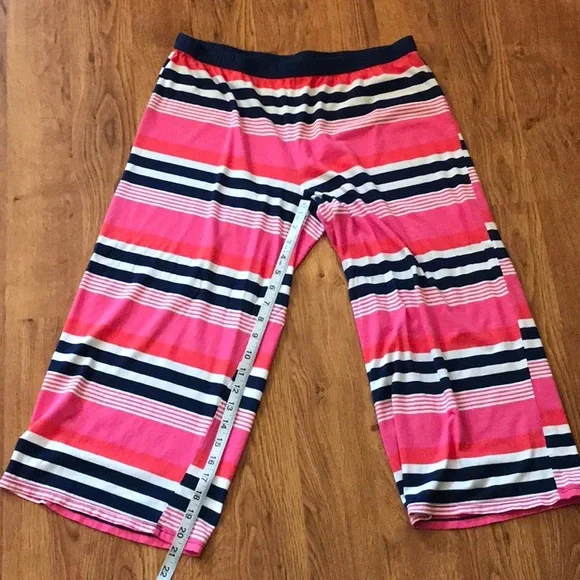 Kate Spade Pink and Navy Striped Pajama Set - Picture 11 of 12
